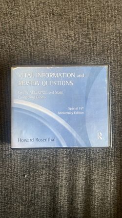 National Counselors Exam Study review