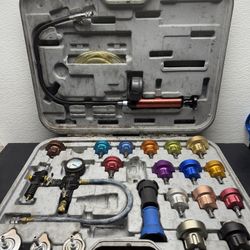 ATD Tools 27 Pieces Master Cooling System Pressure Test Kit & Vacuum Refill Kit