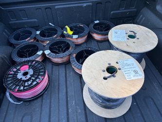 New Copper wire spools bare and insulated