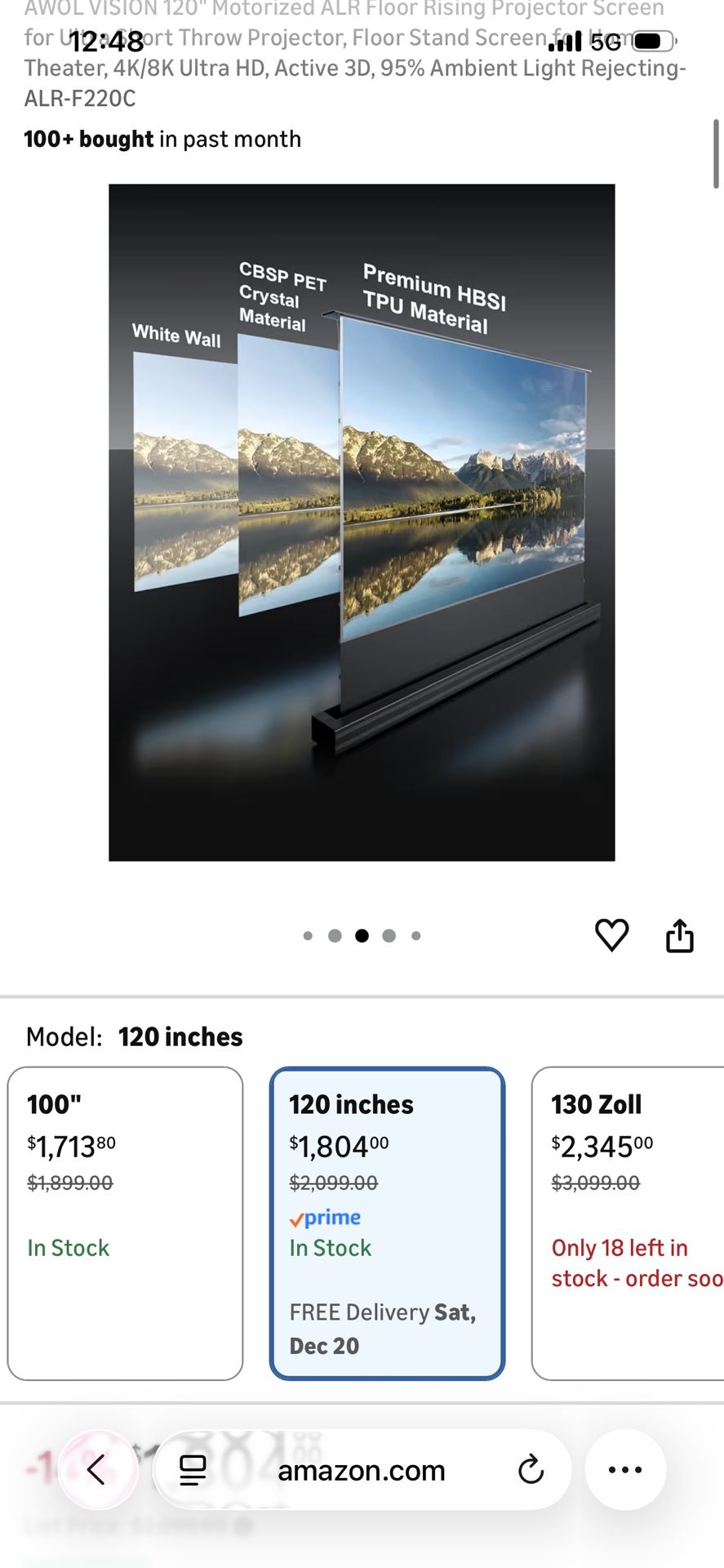 AWOL vision floor rise alr screen