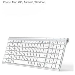 Bluetooth Keyboard, Multi Device Keyboard Rechargeable Bluetooth  $17