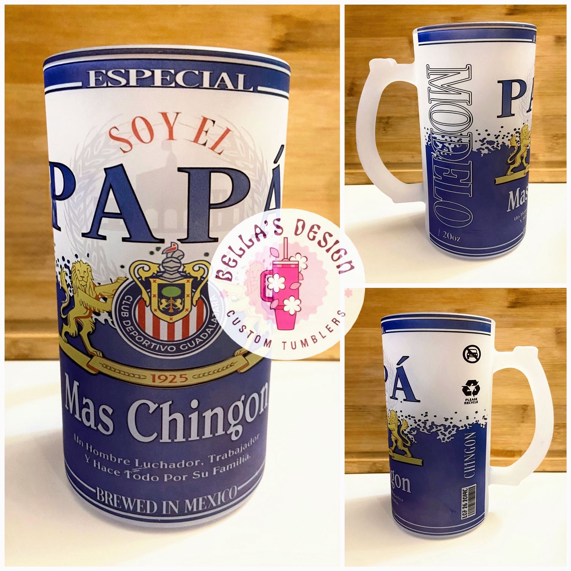 16oz Glass Beer Mug Chivas