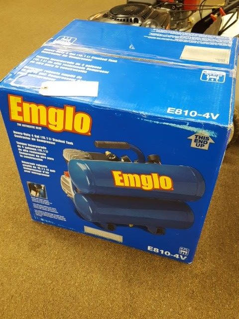 NEW Emglo E810-4V Stacked 4 Gallon Compressor