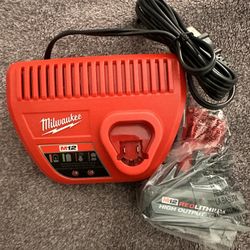Milwaukee M12 5.0ah High Output And Charger Kit (new)