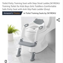 Toilet Potty Training Seat with Step Stool Ladder,SKYROKU Training Toilet for Kids Boys Girls