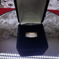 18k Gold Princess Channel Ring