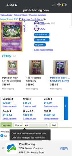 Pokemon Card Page