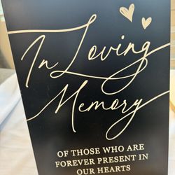 In Loving Memory Sign 