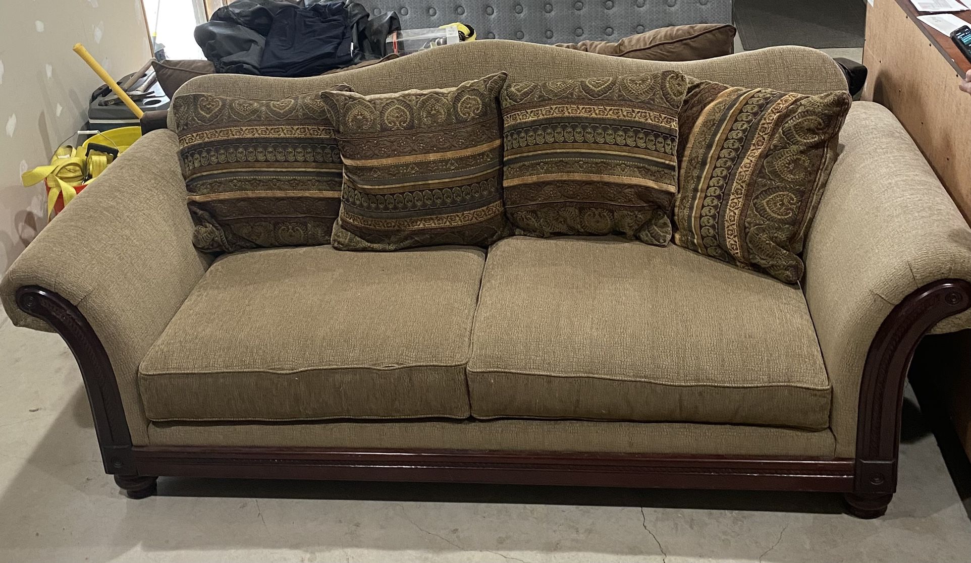 Clean Couch With Pillows