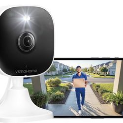 4MP Cameras For Home Security With Audio And Video, Outdoor Security Camera Indoor, 2.4g/5g Cameras For House/Pet/Baby, Plug And Play, Suppor