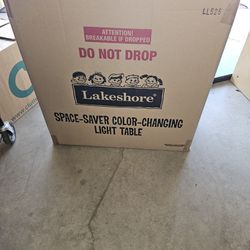 Lakeshore Space Saver Color Changing Light Table 