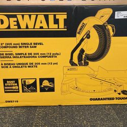 DEWALT DWS715 15 Amp Corded 12” Single Bevel Compound Miter Saw