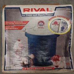 Rival Ice Cream And Yogurt Freezer Model 8401