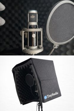 Sterling Condenser Mic + Isolation Shield Setup w/ Cords