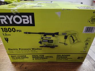 Ryobi 1800 psi pressure washer corded
