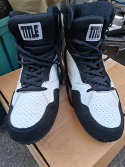 TITLE Boxing Speed-Flex Encore Mid-Top Boxing Shoes Size 8 1/2 - 9.