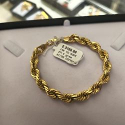 14k Solid Gold Rope Breaclte 27.4 Grams Layaway Available 10% Down If You Interested Please Make Sure You Ask For Maribel Thank You 