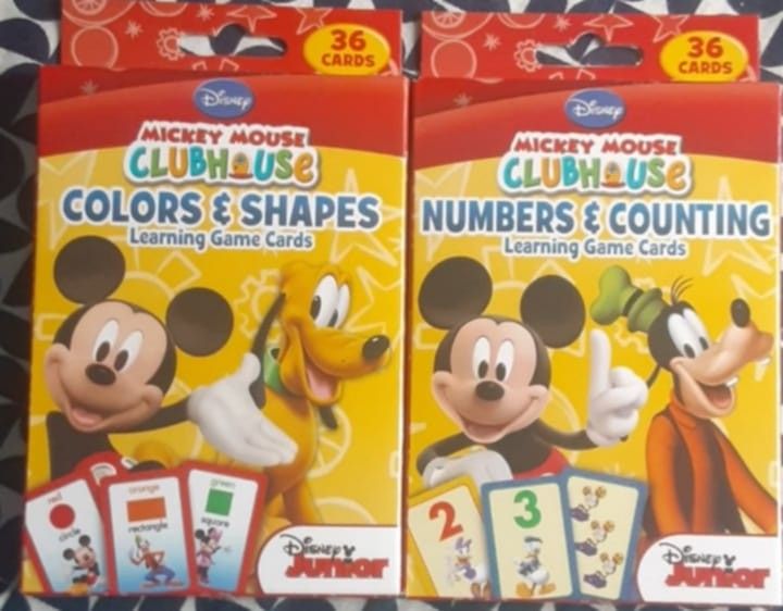 Set Of 2 New Mickey Flashcards