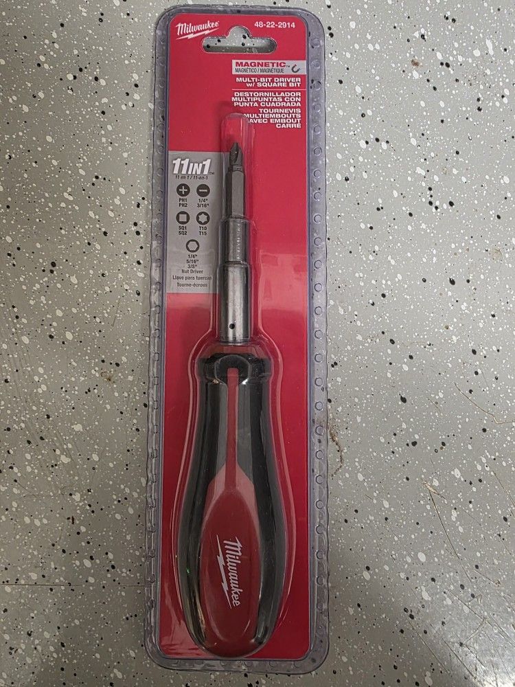Milwaukee 11-in 1 Multi-bit Driver W/ Square Bit