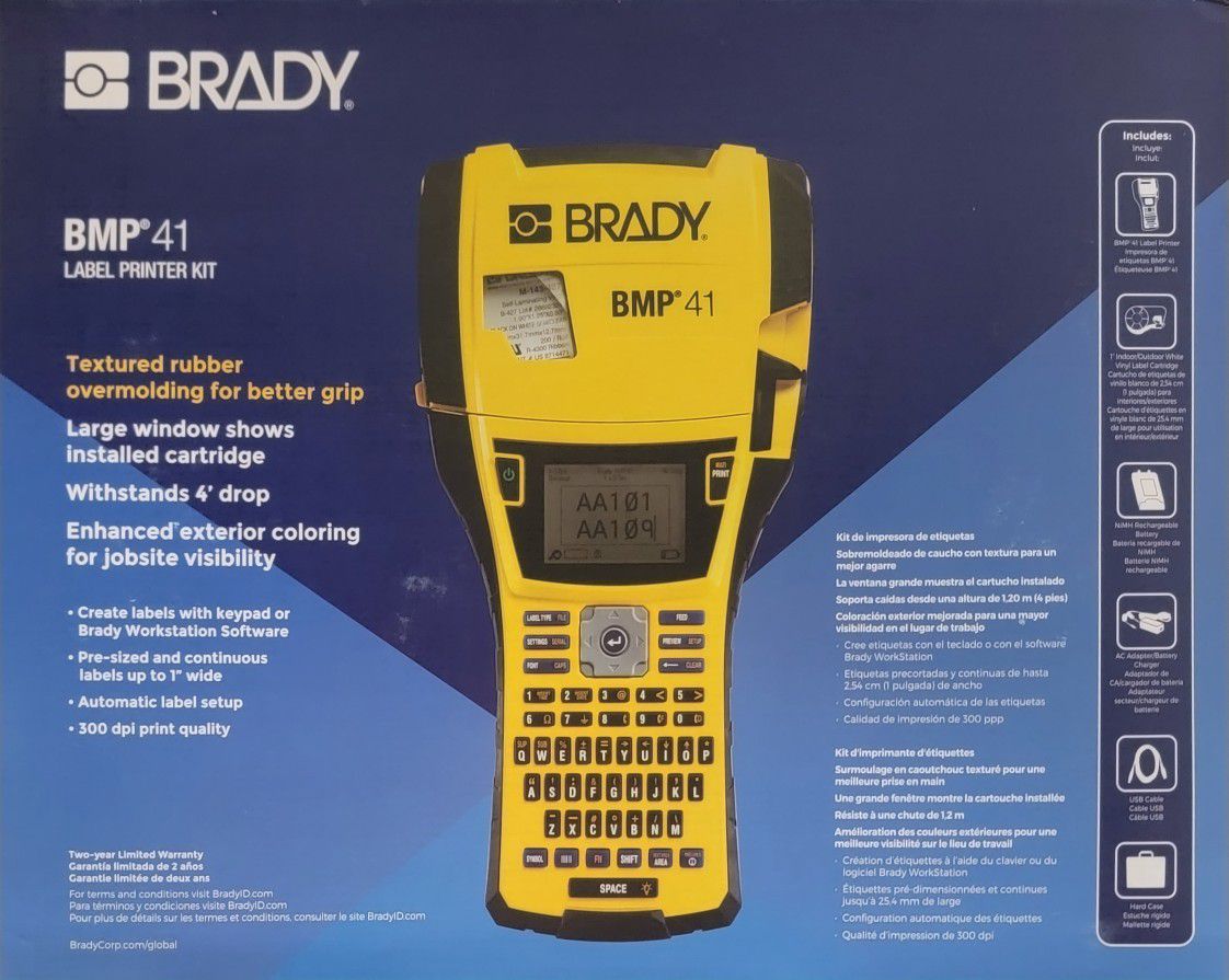 Brady BMP 41 Industrial Handheld Label Printer BRAND NEW BRAND NEW