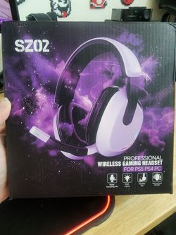 Rgb white gaming headset
