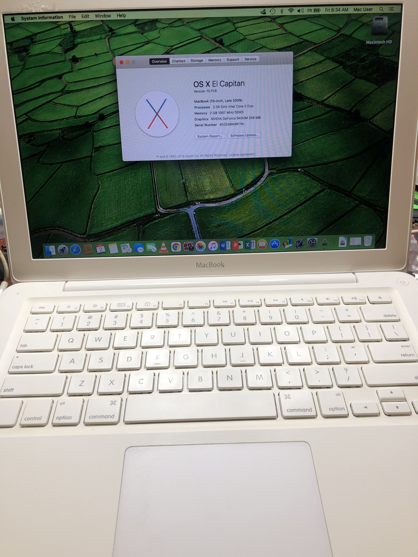 Apple MacBook Polycarbonate Laptop 2009 13”