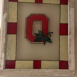 Ohio State Stained Glass Wall Hanging 