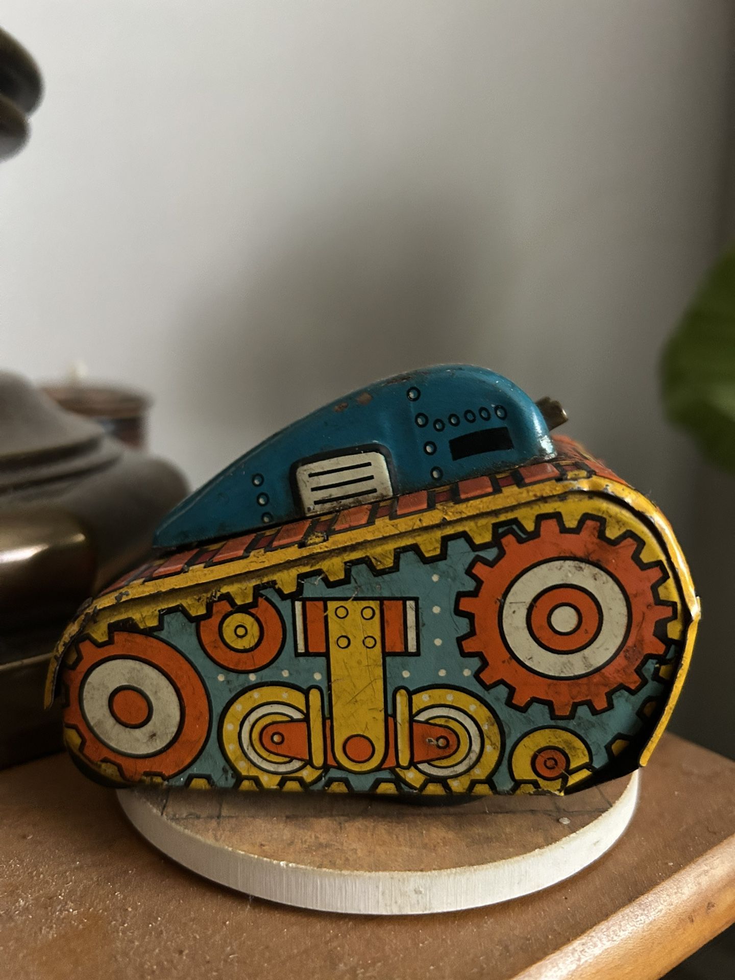 Vintage Wind Up Tank Toy