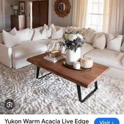 Crate & Barrel Yukon Coffee Table 