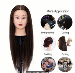 Cosmetology Training Mannequin Head with 28-Inch Hair