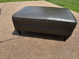 Leather Ottoman