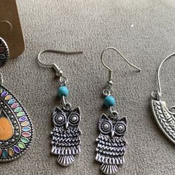 3 Earrings For Only $10 New In Bag 