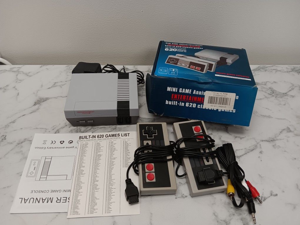 MINI GAME ANNIVERSARY EDITION ENTERTAINMENT SYSTEM BUILT-IN 620 CLASSIC GAMES