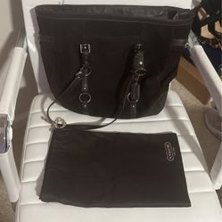 Large Brown Suede Purse