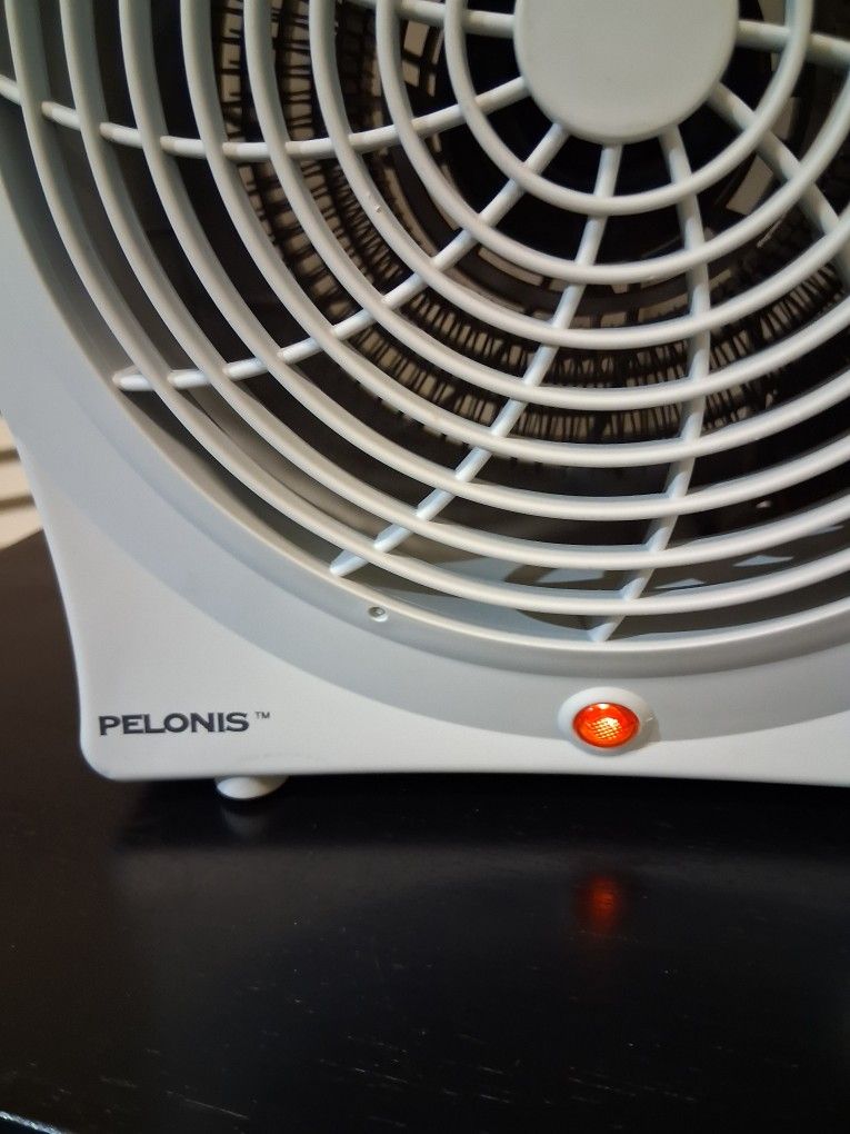Polinis Electric Fan Heater Deluxe 2 Switch Built In Thermostat Auto Shut Off Portable