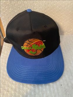 Vintage Space Jam Tune Squad Snapback Baseball Hat Cap Black/Blue Adjustable