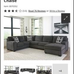 Smoke Gray Couch
