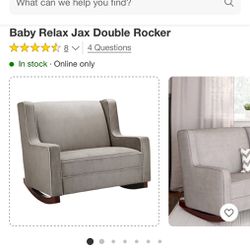 Double Wide Rocking Chair for Nursery