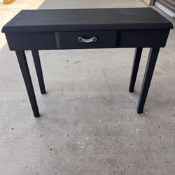 Gray Wooden Desk with Drawer