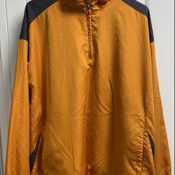 grand slam golf men's orange windbreaker size xl pre owned
