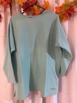New vintage ladies blouse pistachio color size L brand Denim & Co
