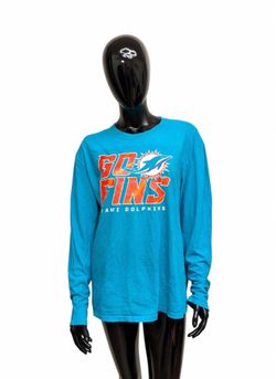 Miami Dolphins 'Go Fins' Long Sleeve Tee - Teal