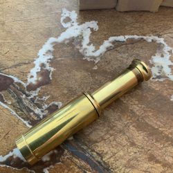 6 BRASS TELESCOPES NEW IN THE BOX! PERFECT FOR NAUTICAL THEME PARTY! 