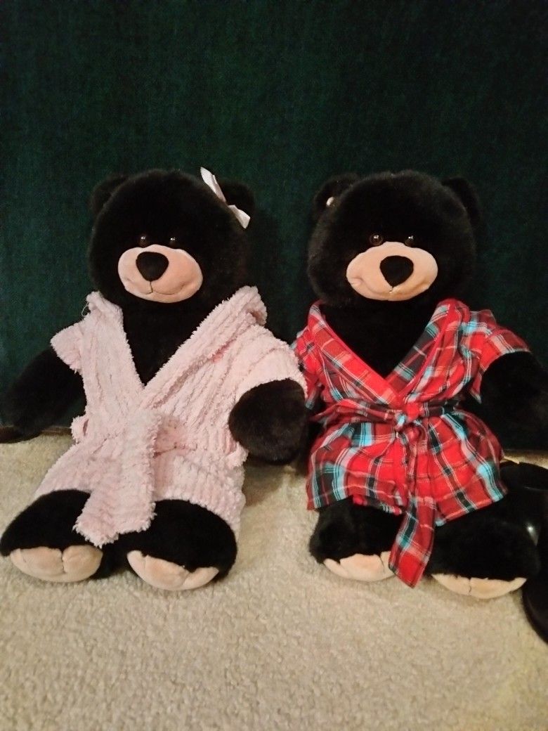 Two Build A Bears With Clothes