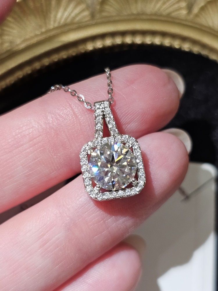 Moissanite Wedding Necklace