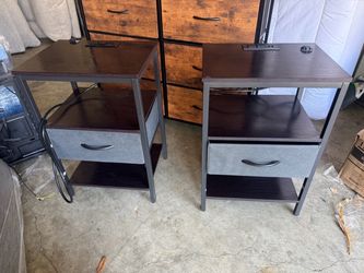 Nightstands With Charging Station.