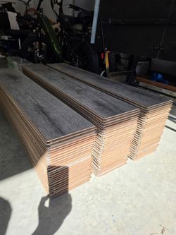 250ft² of Beautiful Gray Laminate Floors