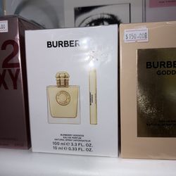 Burberry goddess edp perfume for woman set 100ml