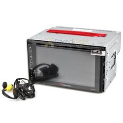 6.2" 2 DIN Car Stereo Receiver Bluetooth Camera DVD CD FM Touchscreen Nakamichi