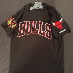  Chicago Bulls Black Tee 